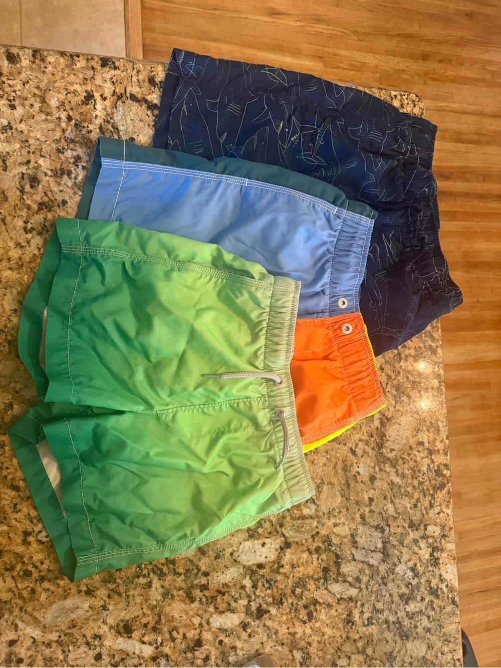 GAP Boys Swim Trunks - Green, Light Blue, Navy & Orange